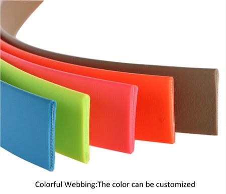 Sangle en nylon enduite de PVC imperméable en plastique à haute résistance de différentes tailles de couleurs